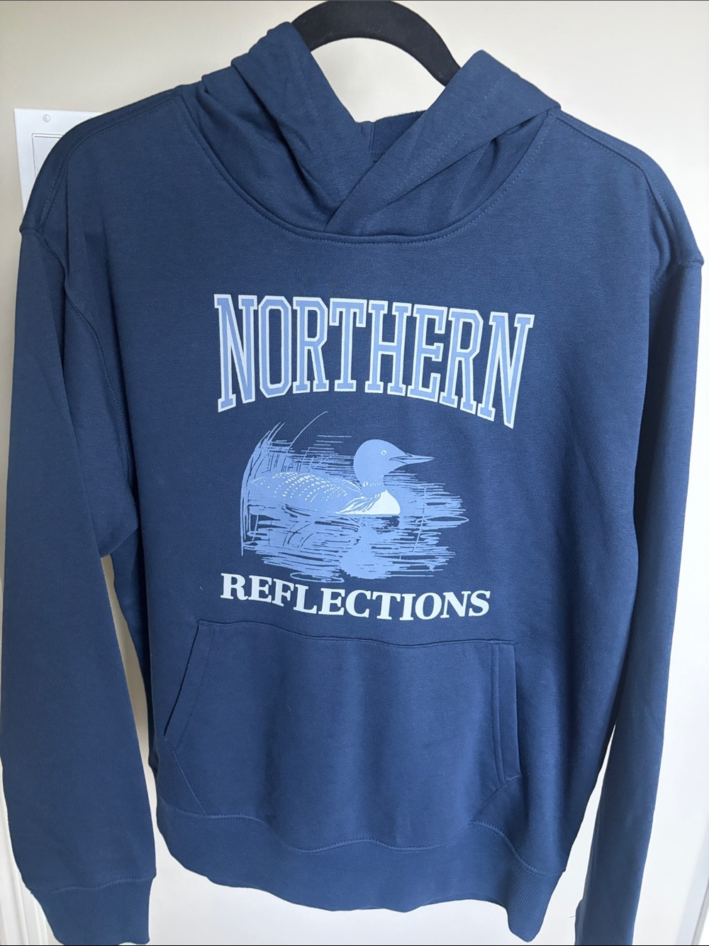 Northern Reflections Navy Hoodie Sweatshirt
